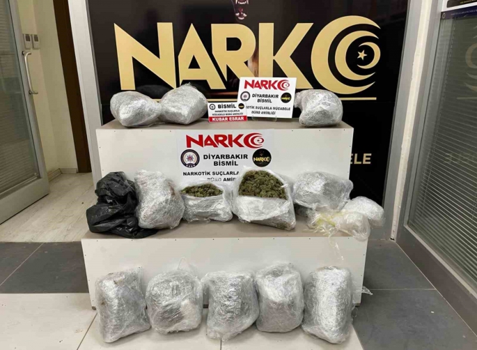 Bismil’de araçta 15 kilo esrar ele geçirildi: 1 tutuklama
