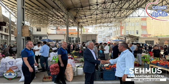 Çermik Belediye Başkanı Şehmus Karamehmetoğlu, Esnaf Ziyaretlerine Devam Ediyor