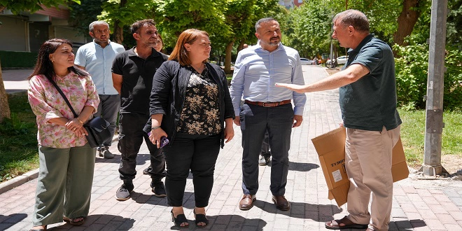 Eşbaşkan Ayaz, Kore Gazileri Parkı'ndaki çalışmaları inceledi