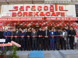 SARAÇOĞLU BÖREK CAFE, DUALARLA HİZMETE AÇILDI