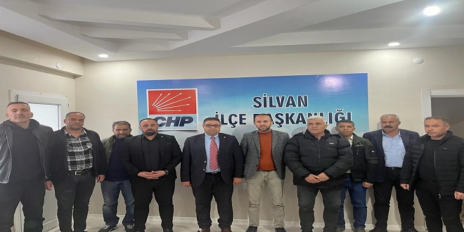 İşadamı Ergin’den CHP Silvan İlçe Teşkilatı’na ziyaret