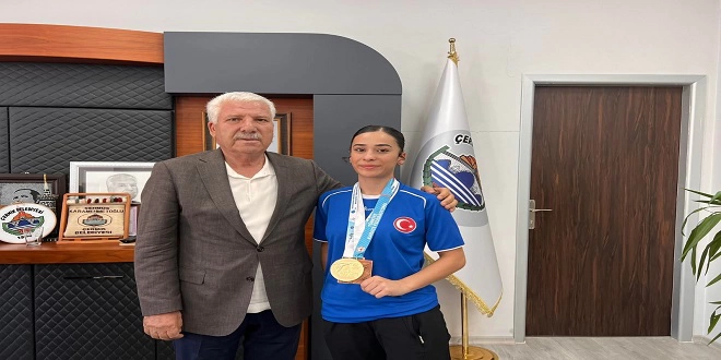 Şampiyon Merve Kazan Çermik Belediyesi’nin Misafiri Oldu