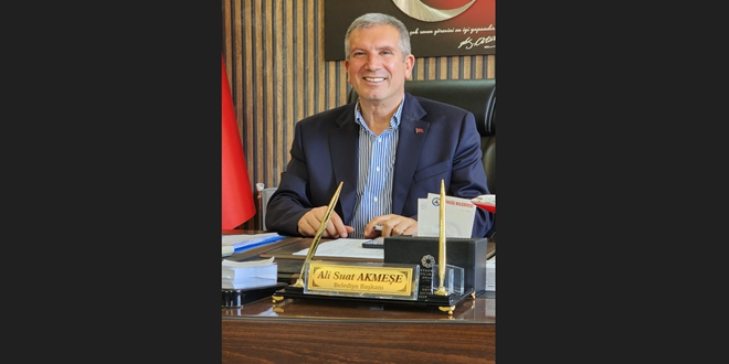 Yeniden seçilen Çüngüş Belediye Başkanı Ali Suat Akmeşe’den seçmene teşekkür